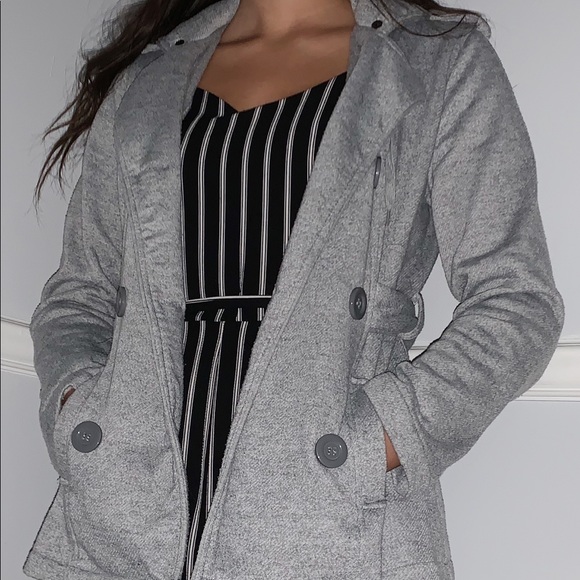 Charlotte Russe Jackets & Blazers - Women’s Size Medium Gray Coat in Perfect Condition